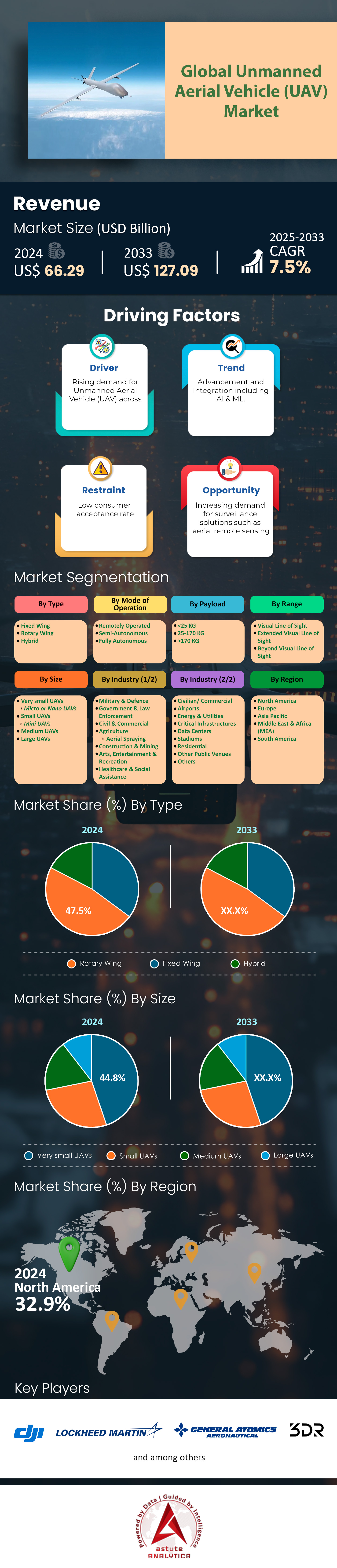 Marché des véhicules aériens sans pilote (UAV)